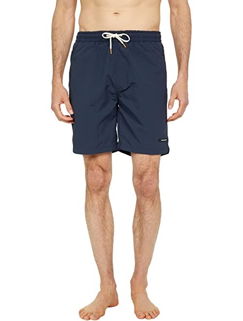 Scotch & Soda Long Length - Solid Recycled Nylon Swimshorts