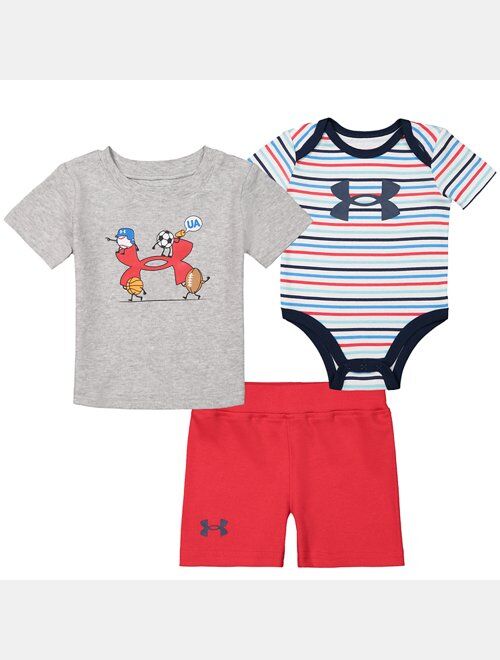 Under Armour Boys' Infant UA Big Lift Logo 3-Piece Set