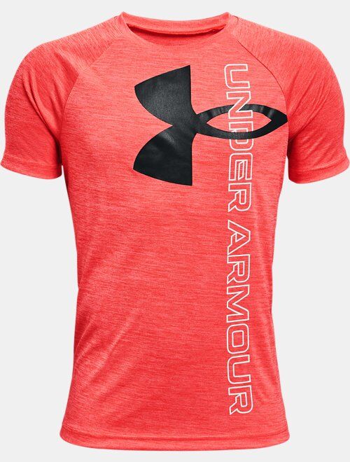 Under Armour Boys' UA Tech™ Split Logo Hybrid Short Sleeve