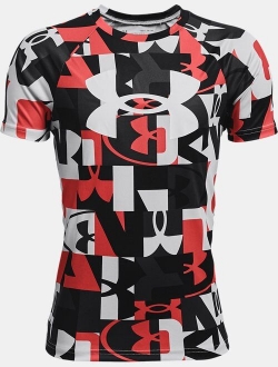 Boys' UA Tech Big Logo Printed Short Sleeve