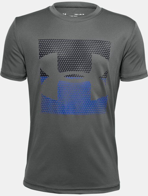 Under Armour Boys' UA Velocity Big Logo Short Sleeve