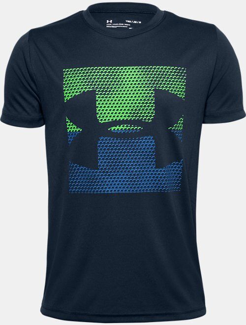 Under Armour Boys' UA Velocity Big Logo Short Sleeve