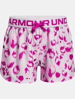 Girls' UA Play Up Printed Shorts