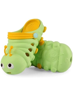 Gaeiowss Baby Sandals, Boys Girls Sandals Clogs Summer Premium Lightweight Kid's Cute Cartoon Caterpillar Sandals Children Non-Slip Beach Water Clogs Shoes Garden Slipper