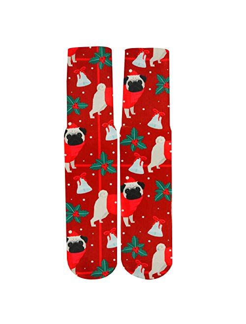 Mens Funny Crazy Socks Boys Kids Colorful Cool 3D Print Animal Food Graphics Novelty Athletic Socks Gift