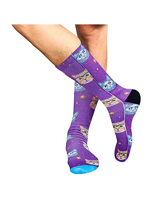 Benefeet Sox Mens Funny Crazy Socks Boys 3D Print Pattern Cool Design Novelty Character Tube Basketball Socks