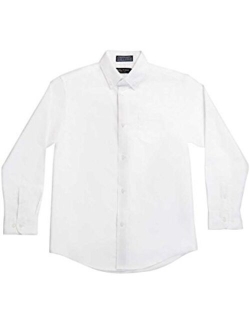 Boys' Solid Long-Sleeve Button-Down Shirt