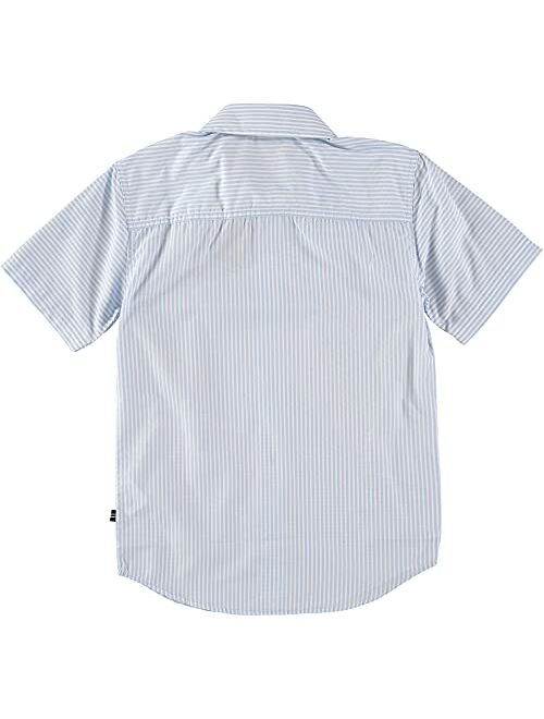 Nautica Boys' Short Sleeve Printed Woven Shirt