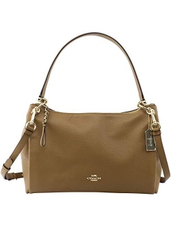 Pebbled Leather Mia Shoulder Bag