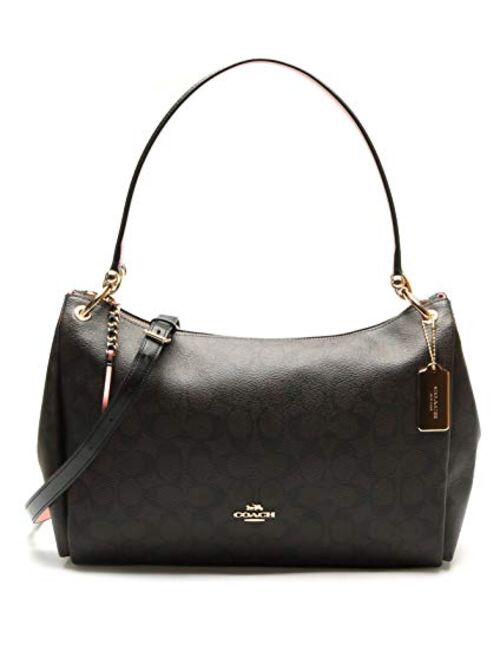 COACH Pebbled Leather Mia Shoulder Bag