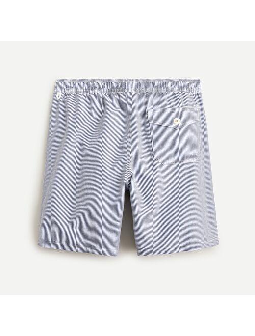 J.Crew 8" swim trunk in seersucker