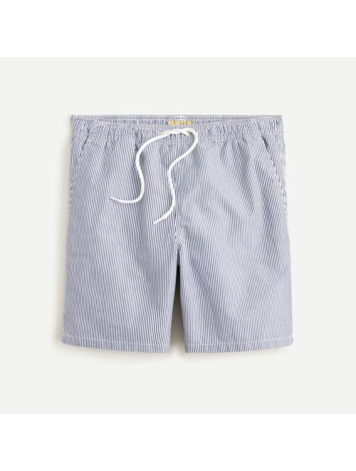 J.Crew 8" swim trunk in seersucker