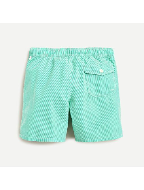 J.Crew 8" swim trunk in seersucker