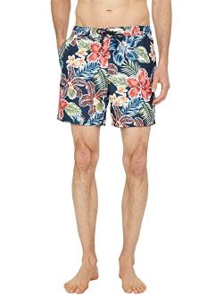 Original Penguin Large Floral Print Swim Shorts