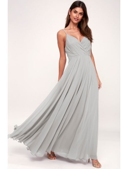 All About Love Slate Blue Maxi Dress