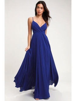 All About Love Slate Blue Maxi Dress