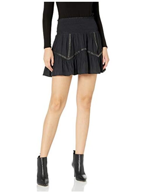 Brooks Ramy Brook Women's Cora Mini Ruffle Skirt with Embellishment