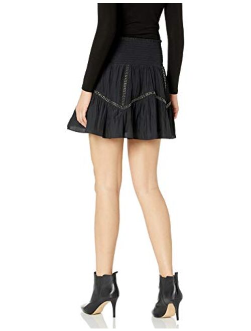 Brooks Ramy Brook Women's Cora Mini Ruffle Skirt with Embellishment