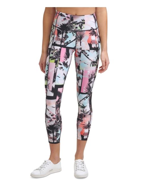 Calvin Klein Printed High-Waist 7/8 Length Leggings