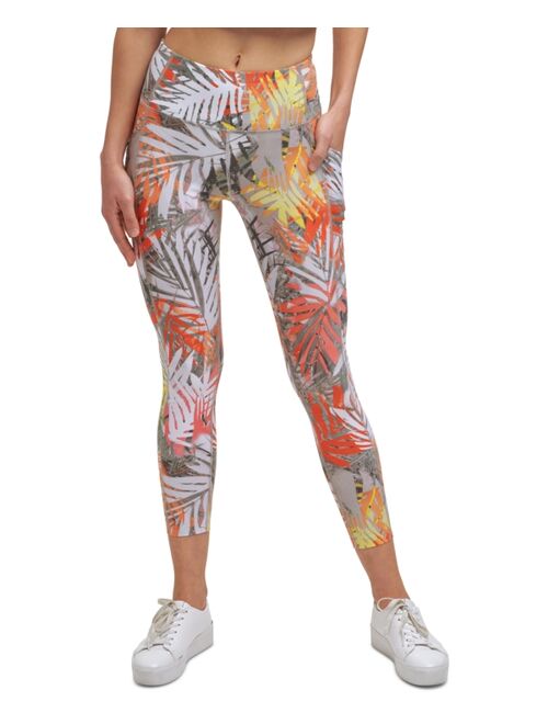 Calvin Klein Printed High-Waist 7/8 Length Leggings