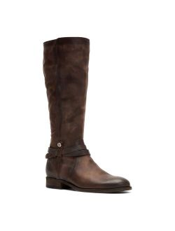 Melissa Belted Women's Leather Knee-High Boots