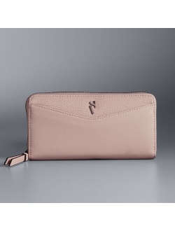 Simply style with this compact and lightweight Vera Vera Wang Signature Wallet