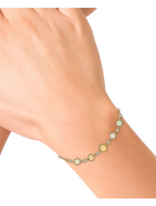 EFFY® Opal (7/8 ct. t.w.) & Diamond (1/8 ct. t.w.) Bracelet in 14k Gold