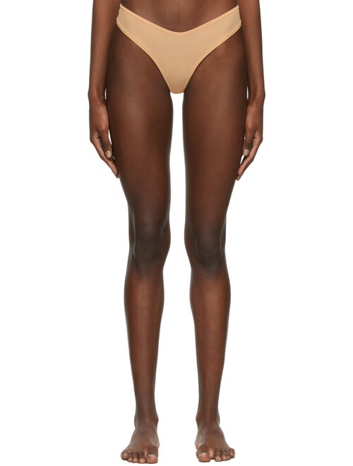 SKIMS Beige Jelly Sheer Dipped Thong