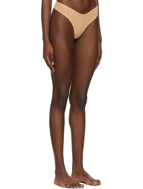 SKIMS Beige Jelly Sheer Dipped Thong