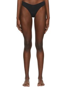 SKIMS Black Cotton 2.0 Dipped Thong