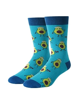 Zmart Men's Funny Food Fruit Socks Crazy Novelty Pineapple Taco Pizza Socks