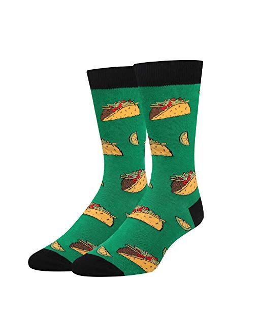 Zmart Men's Funny Food Fruit Socks Crazy Novelty Pineapple Taco Pizza Socks