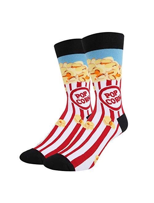 Zmart Men's Funny Food Fruit Socks Crazy Novelty Pineapple Taco Pizza Socks