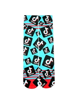 Funny Unisex Men Socks Novelty Crazy 3D Printed Compression Long Socks