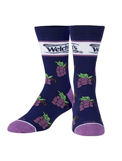 Cool Socks Novelty Crew Dress Sock, Food, Snacks Cookies Chips, Funny Socks