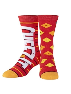 Cool Socks Novelty Crew Dress Sock, Food, Snacks Cookies Chips, Funny Socks