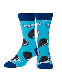 Cool Socks Novelty Crew Dress Sock, Food, Snacks Cookies Chips, Funny Socks