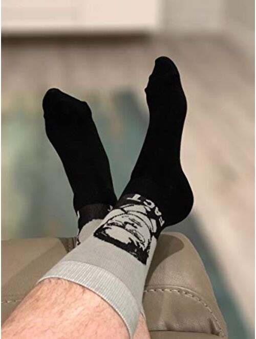 Balanced Co. Dwight Schrute Dress Socks Rainn Wilson Funny Socks Crazy Socks Casual Cotton Crew Socks