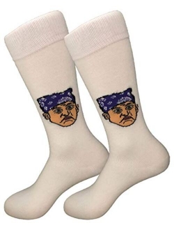 Balanced Co. Prison Mike Dress Socks Michael Scott Funny Socks Crazy Socks Casual Cotton Crew Socks