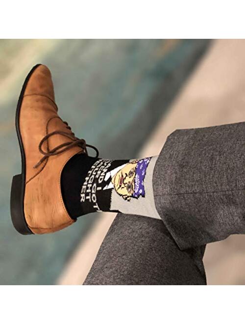 Balanced Co. Prison Mike Dress Socks Michael Scott Funny Socks Crazy Socks Casual Cotton Crew Socks