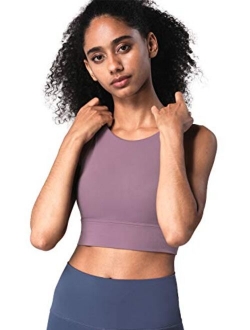 Lemedy Women Strappy Sports Bras Padded Medium Support Yoga Workout Tank Top