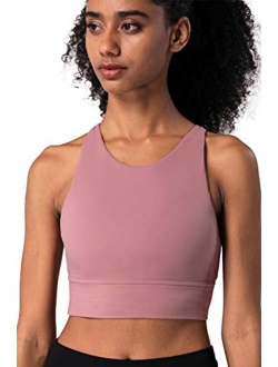 Lemedy Women Strappy Sports Bras Padded Medium Support Yoga Workout Tank Top