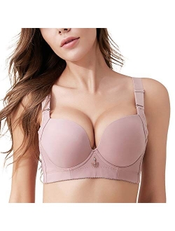 Padded T Shirt Bras for Women Push Up Comfort Underwire Brassiere 34A to 44C