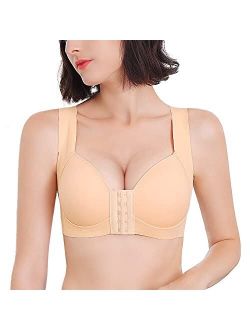 FallSweet Padded Push Up Bras Add Two Cups Brassiere Unlined Seamless Bra  for Women A B cups