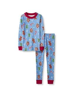 Moon and Back by Hanna Andersson Kids' Organic Holiday Family Matching 2 Piece Pajama Set