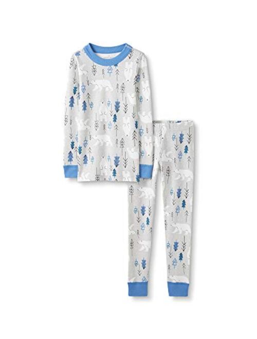 Moon and Back by Hanna Andersson Kids' Organic Holiday Family Matching 2 Piece Pajama Set