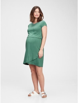 Maternity Overlay Nursing Dress