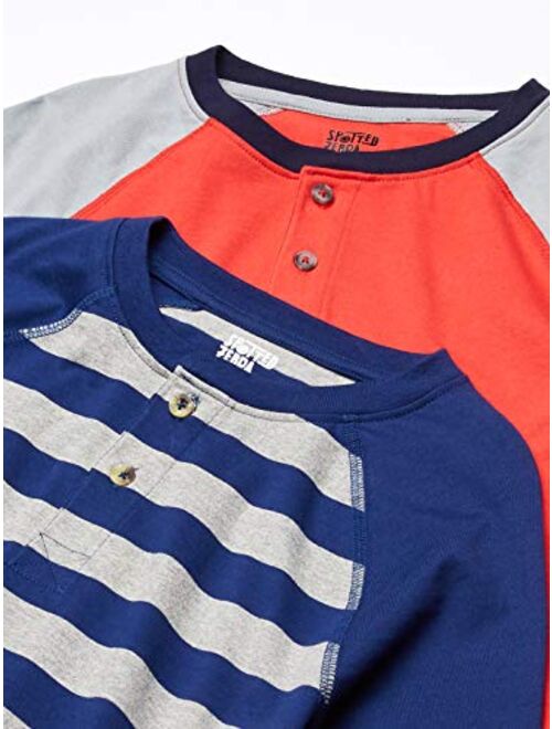 Amazon Brand - Spotted Zebra Boys' Long-Sleeve Henley T-Shirts