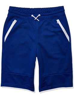 Boys' Big Jogger Shorts in Basic Solid Colors and Fleece Fabric