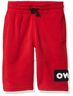 Boys' Big Jogger Shorts in Basic Solid Colors and Fleece Fabric